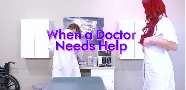  Brazzers - Doctor Adventures - When A Doctor Needs Help scene starring Skyla Novea and Michael Vegas